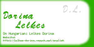 dorina lelkes business card